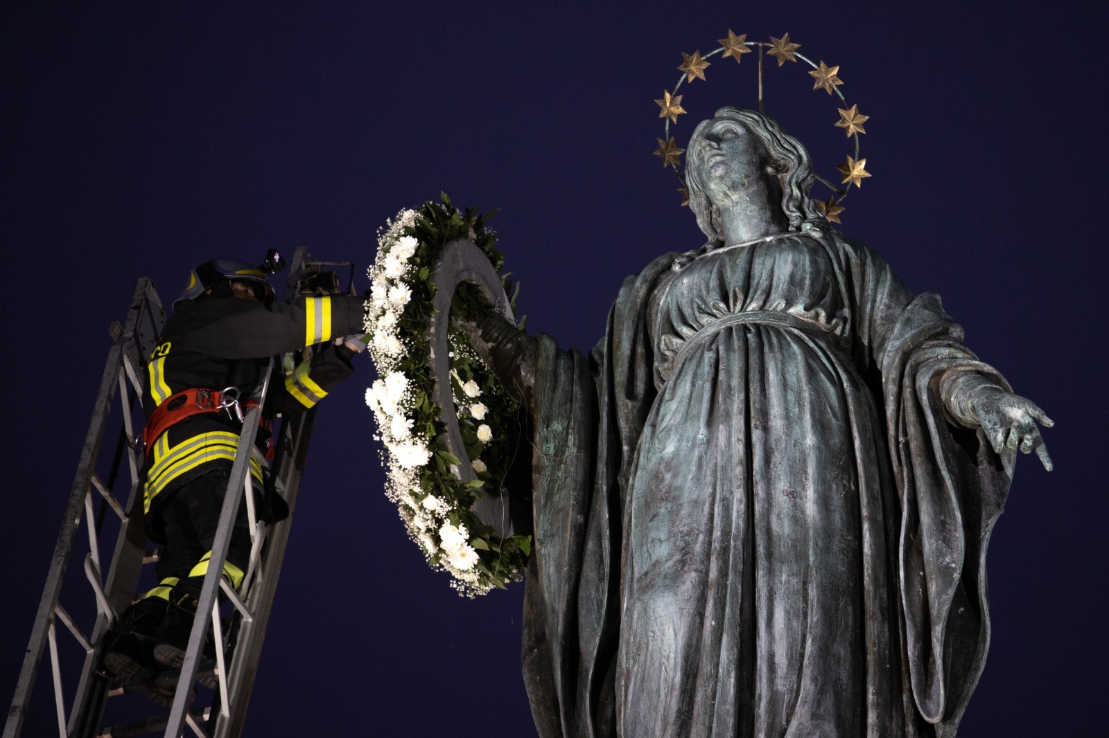 Rome Hoogfeest van de onbevlekte ontvangenis Maria Dec 2021 ((c) Foto Daniel Ibáñez EWTN Vaticano)